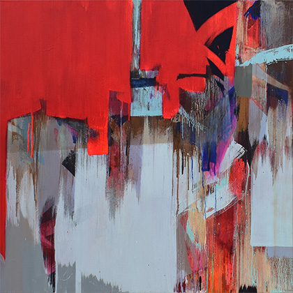 marcin adamczyk czerwona kolorowa abstrajcja